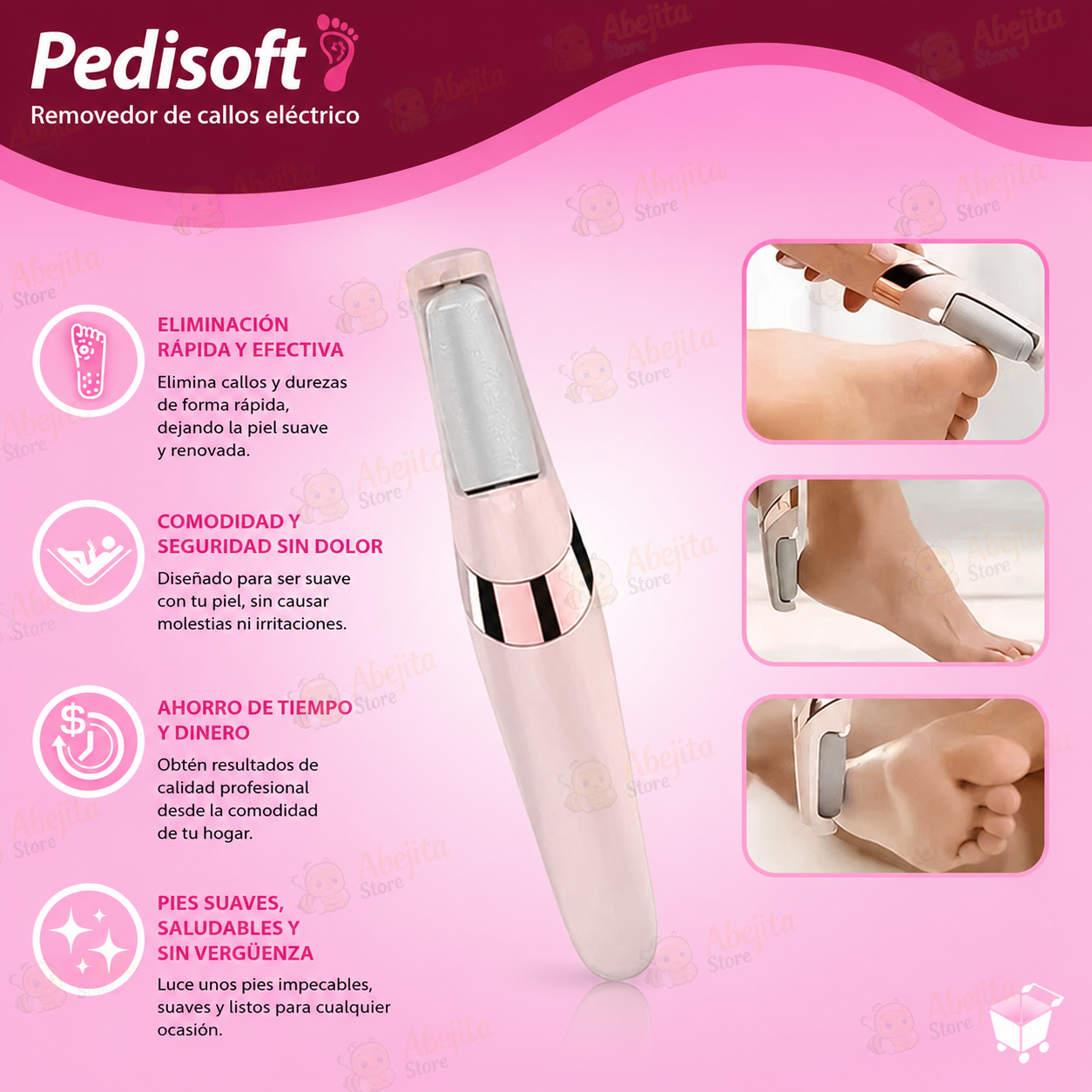 PediSoft - Pies suaves en minutos - Removedor de callos