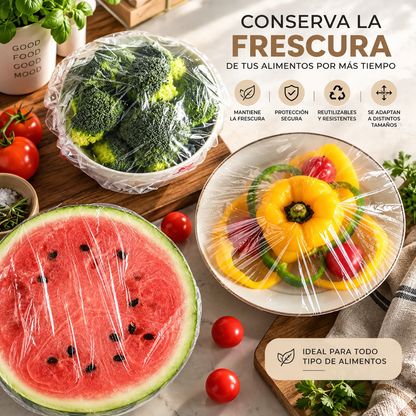 FreshCover™ – Cubiertas Elásticas para Alimentos