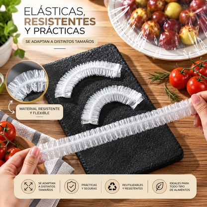 FreshCover™ – Cubiertas Elásticas para Alimentos