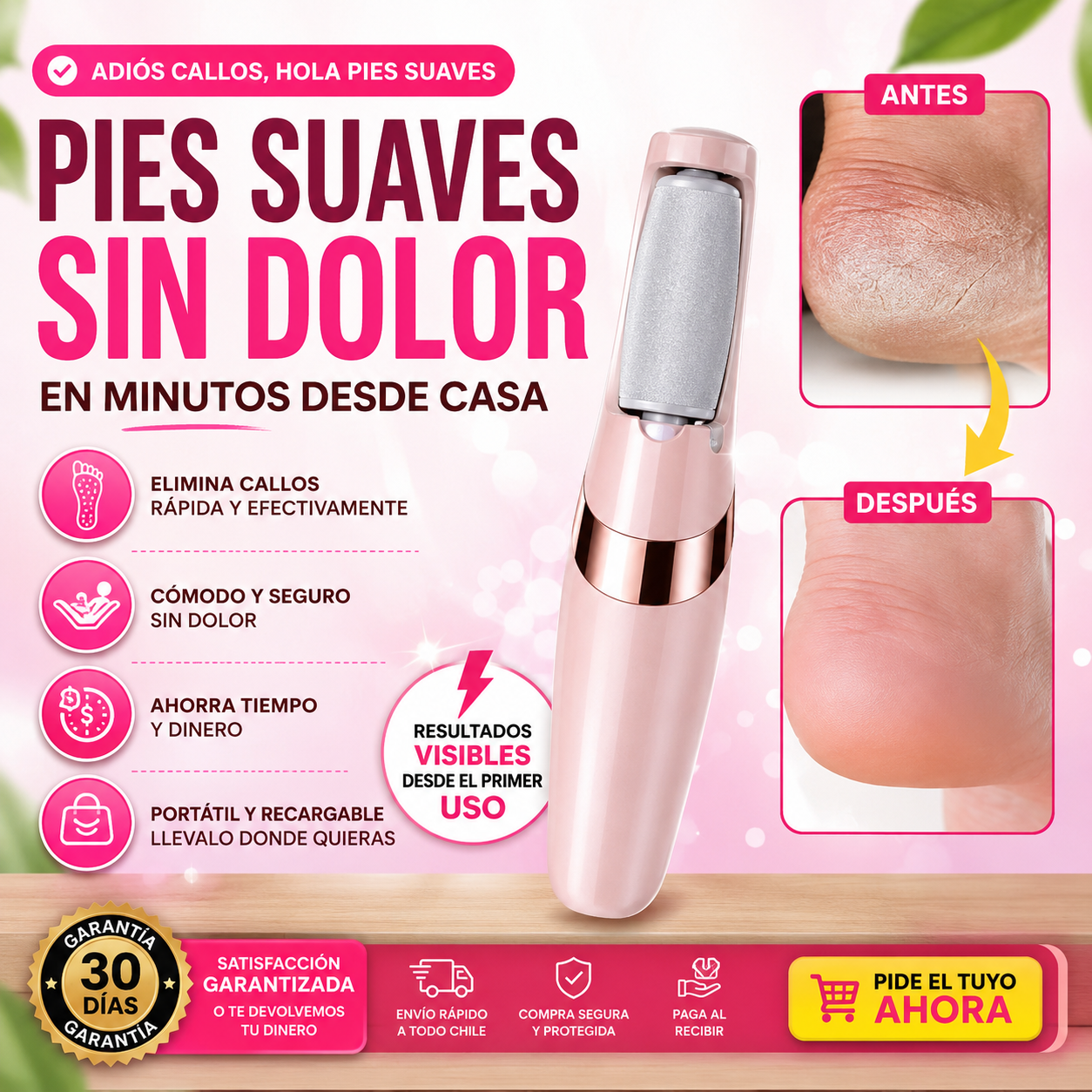 PediSoft - Pies suaves en minutos - Removedor de callos