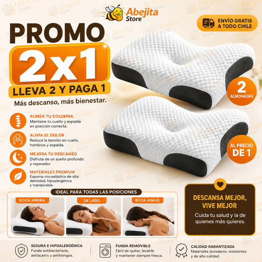 CerviDream - Descansa con mejor soporte cervical, almohada ergonomica ortopedica
