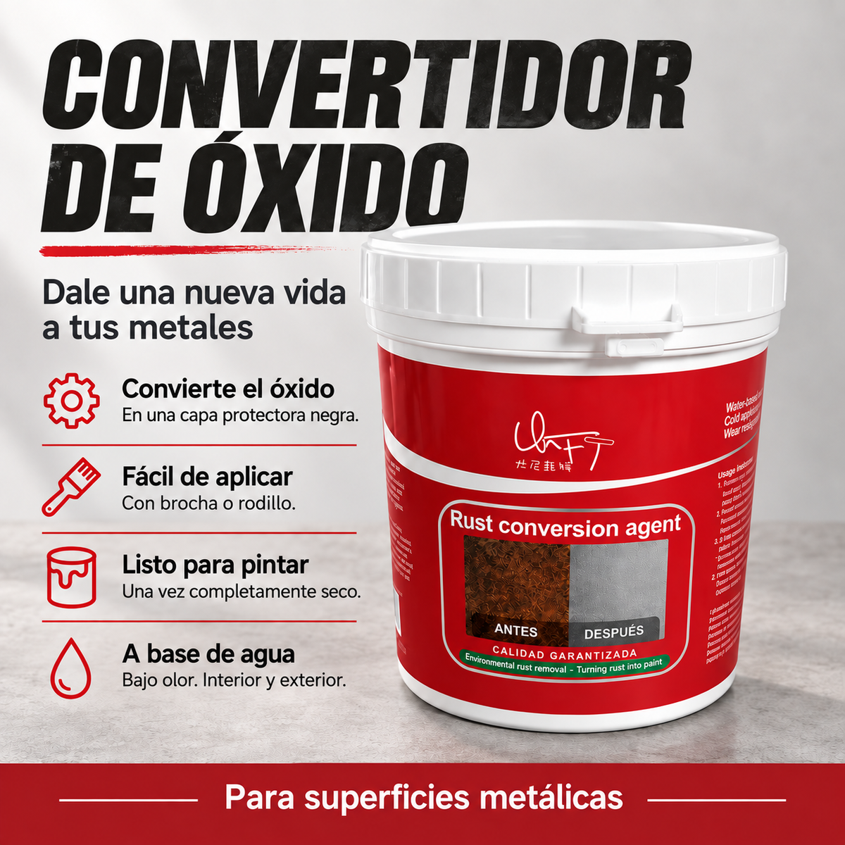 Convertidor de Óxido 1 KG – Protege y Renueva tus Metales