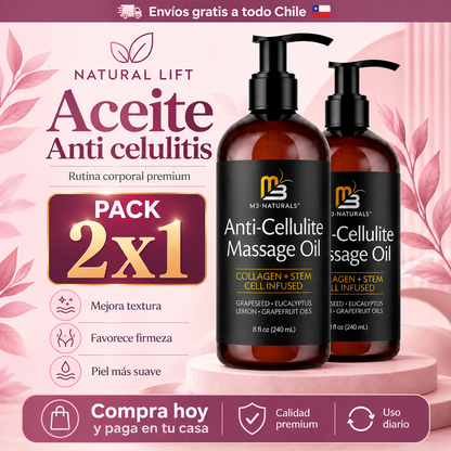 M3 Naturals 2x1 – Aceite Anticelulitis y Reafirmante